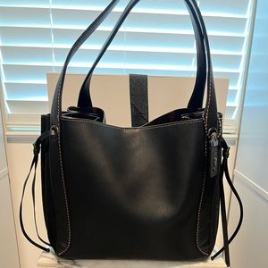 Coach 1941 Harmony Black Mixed Leather and Suede